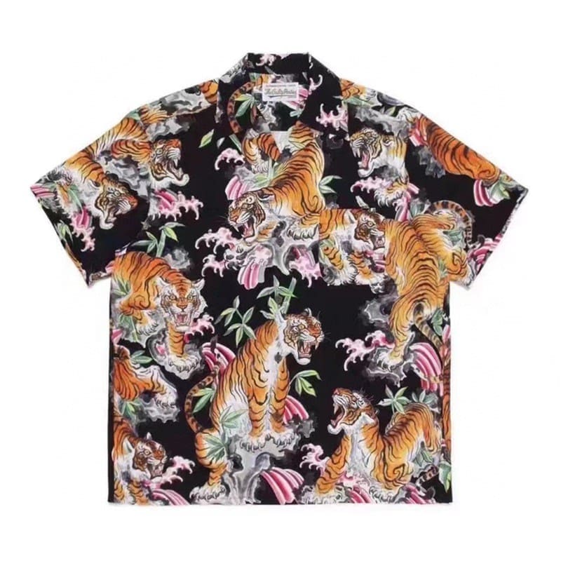 Wacko Maria 23Ss Flame Tiger Shirt