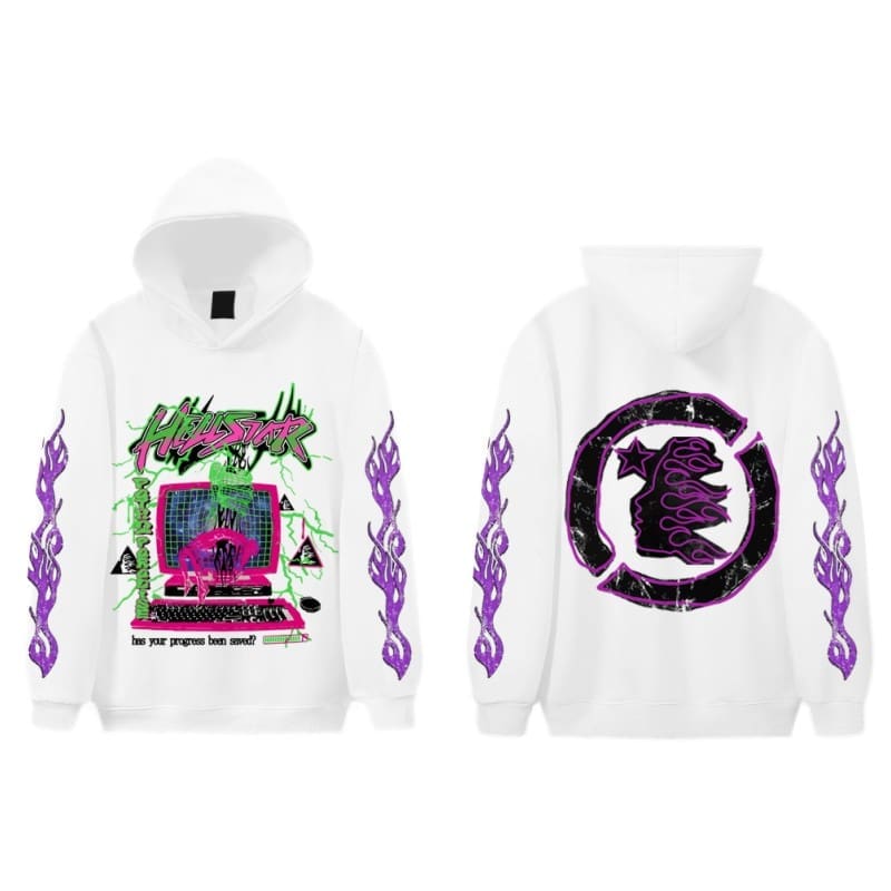 american fashion brand H*lst*r hoodie distressed high street style for men and women