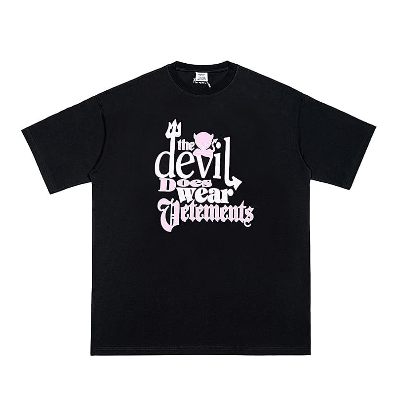 Vetements Letter Print Oversized Tee