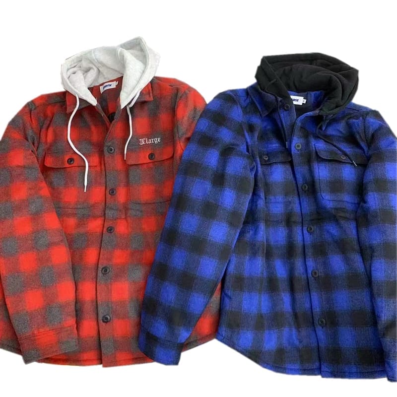 Xlarge Plaid Cotton-Padded Jacket