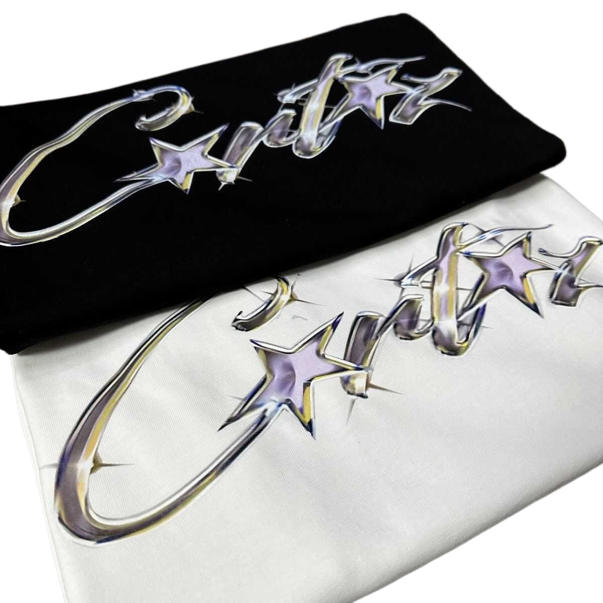 Corteiz Devil Island Gem Letter Print Summer Casual T-Shirt