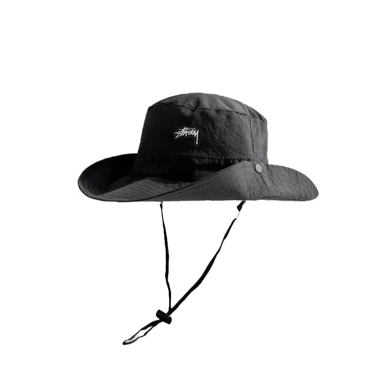Stussy Outdoor Quick-Drying Bucket Hat Summer Sun Hat for Women