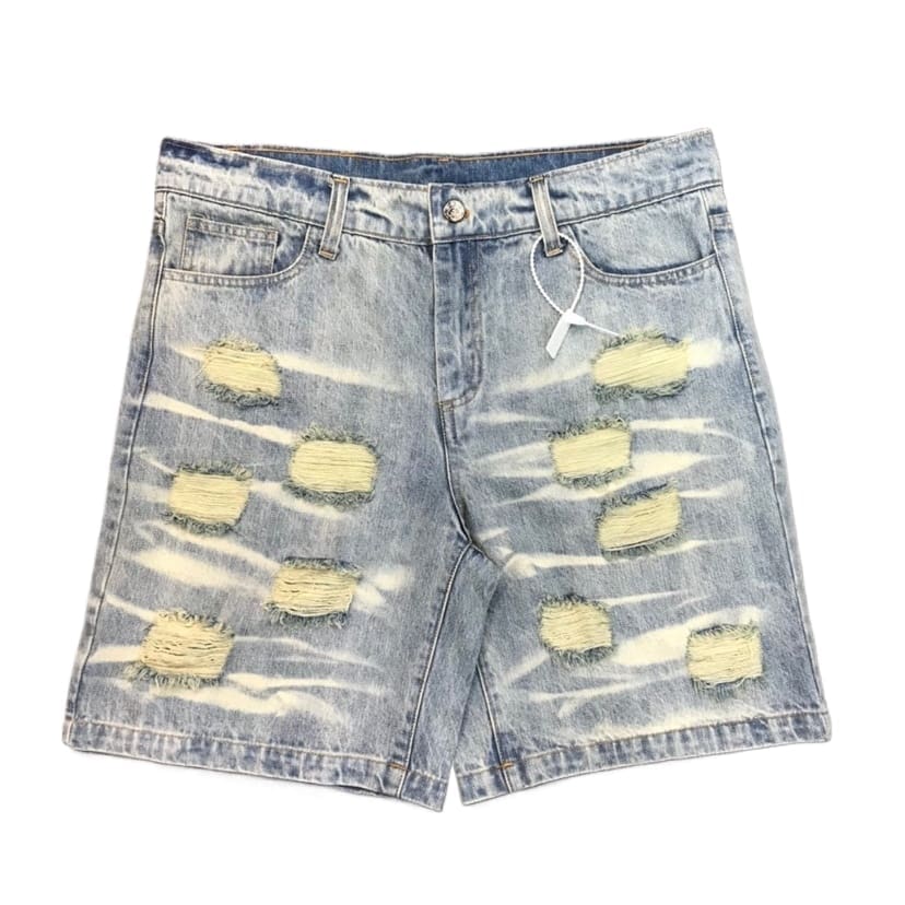 H*lst*r studios ripped denim shorts