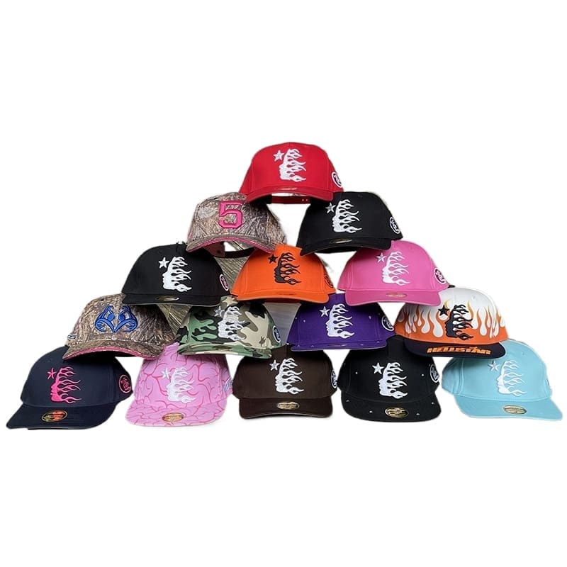 H*lst*r studios rhinestone logo fitted baseball hat for men and women