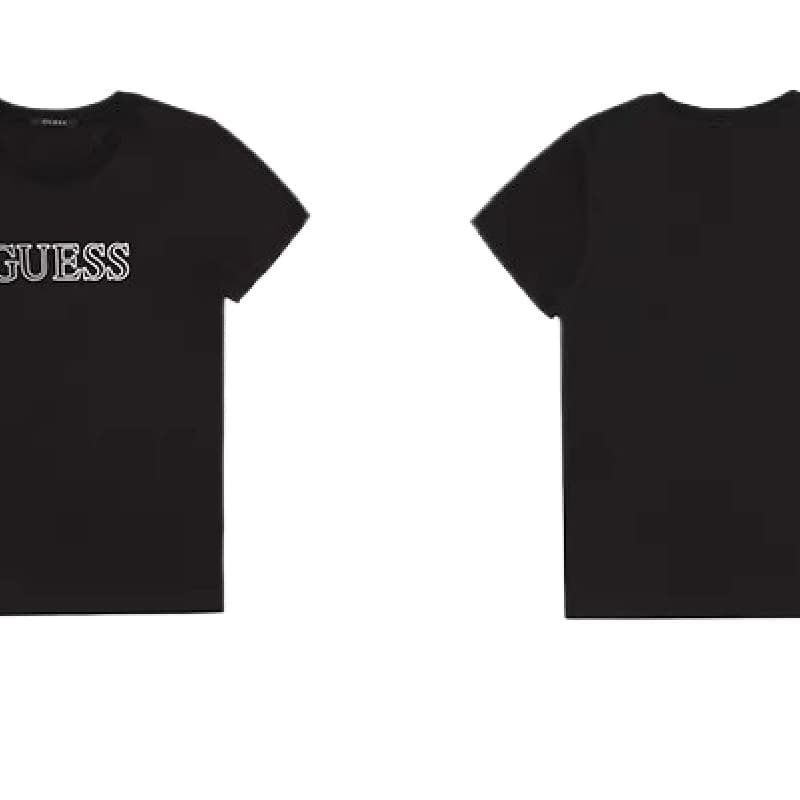 Guess Letter Gradient Belt Round Neck Short Sleeve T-Shirt for Men