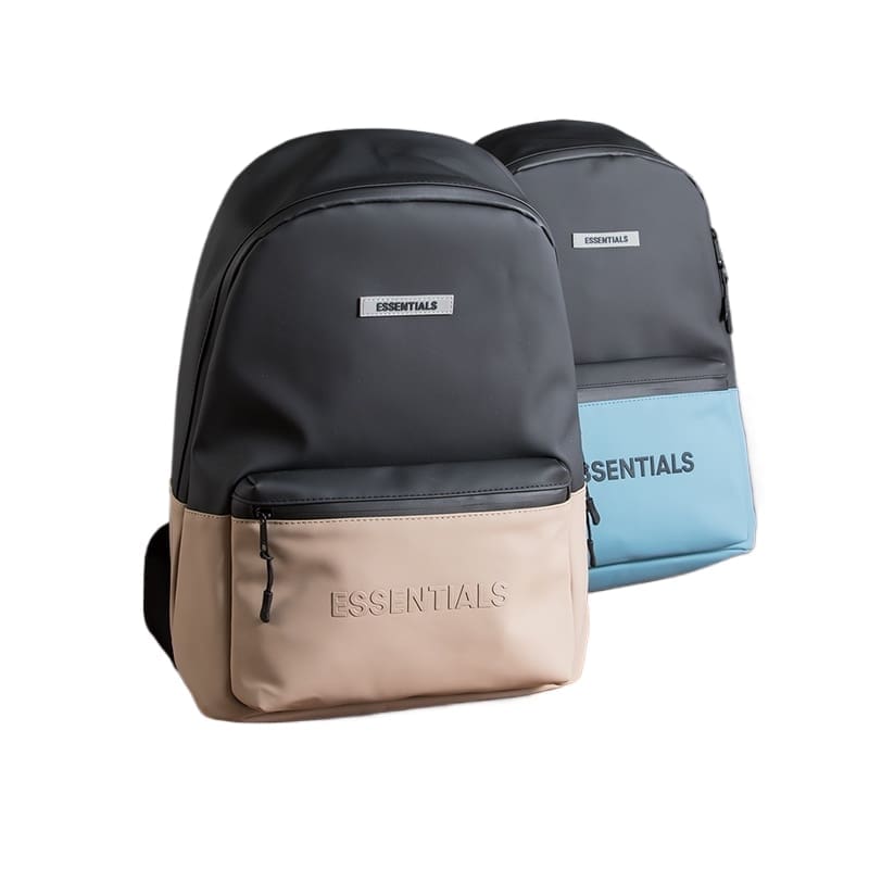 FOG Contrast Color Backpack Unisex High Street College Students Travel Computer Bag