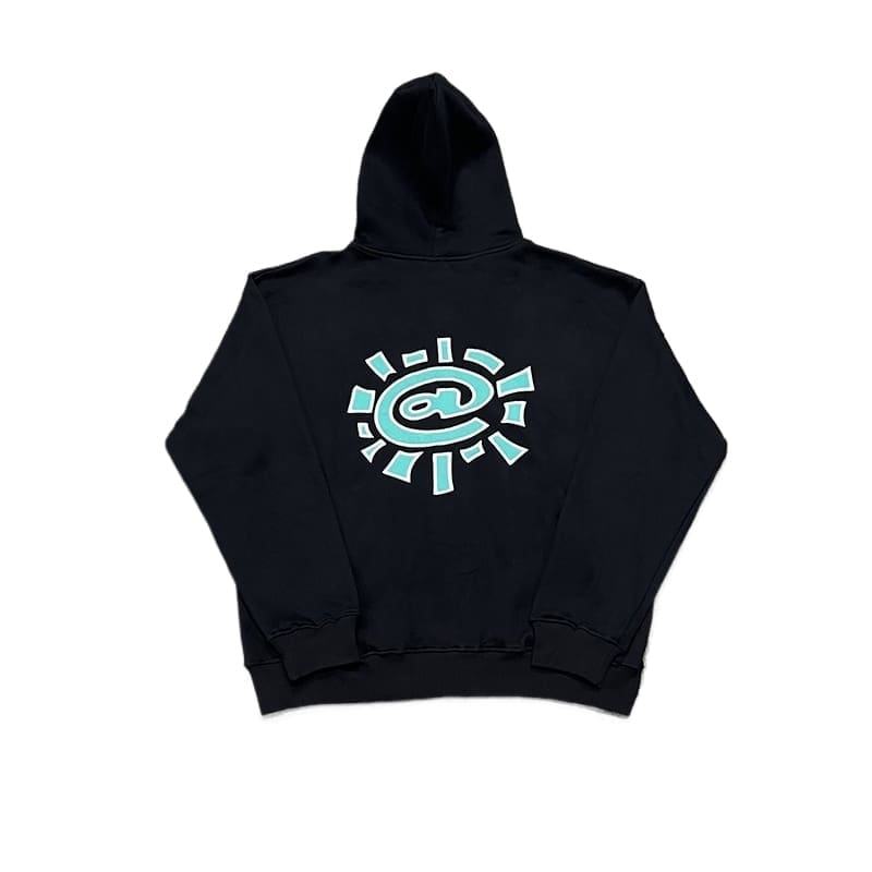 ADWYSD Sun Roll Fleece-Lined Embroidered Hoodie American Fashion Brand