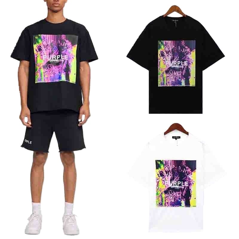 pu*re b*and direct injection print t-shirt american high street style