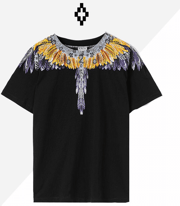 MarceloBurlon MB wings printing short sleeve t-shirt