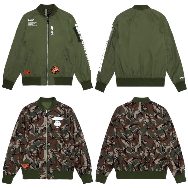 AAPE Camouflage Cotton Sweatpants for Men and Women