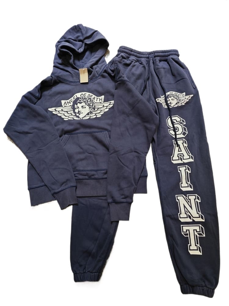 Saint Michael G-Dragon Velvet Padded Hooded Sweatshirt for Men