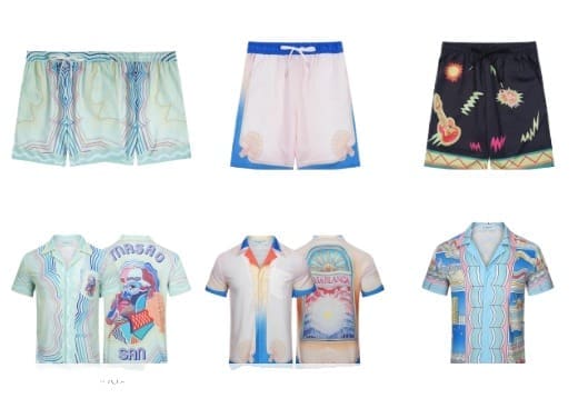 Casablanca Fashion Vacation Printed Shirt and Shorts Summer Beach Set