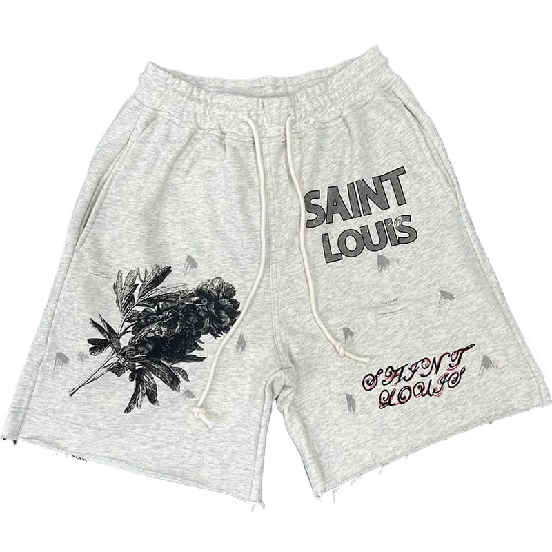 saint L**is vintage sketch loose shorts for men