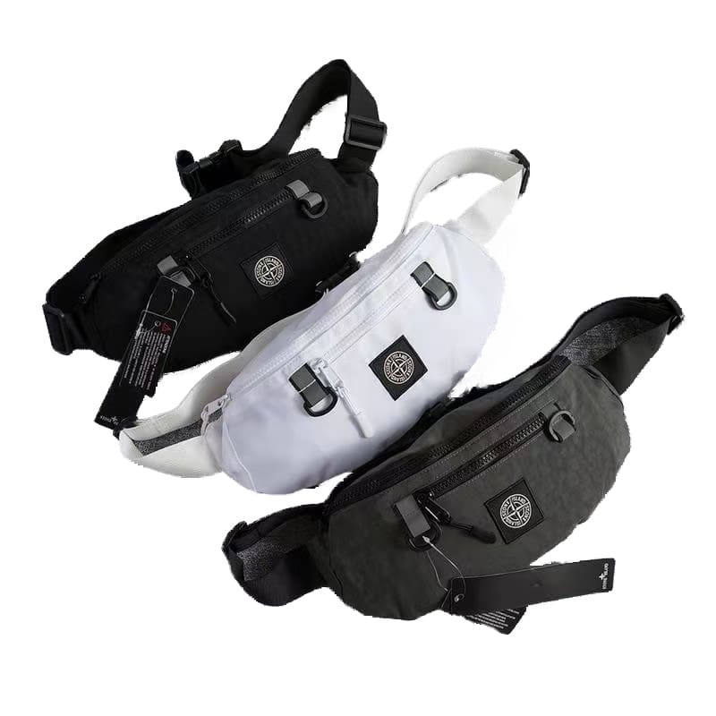 Stone Island Nylon Waterproof Chest Bag For Men And Women
