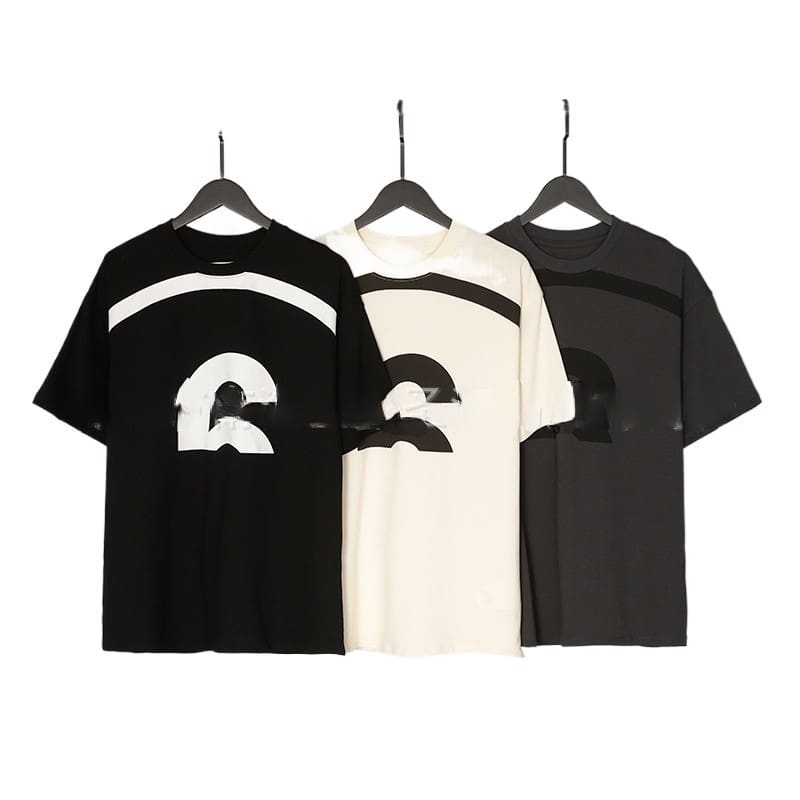 MM6 Magila Digital Print Short Sleeve T-Shirt Minimalist Basic Top