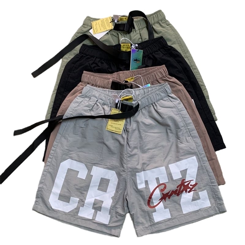 Corteiz High Street Quick-Drying Beach Shorts with Tooling Design