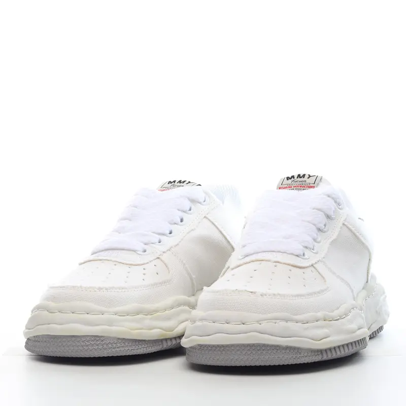 mmy Ma*s*n miharayasuhiro wayne original sole leather low sneaker grwy b