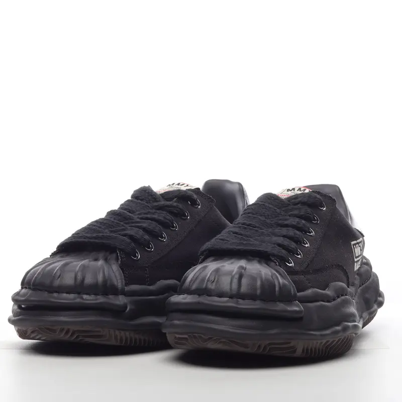 mmy Ma*s*n miharayasuhiro wayne original sole leather low sneaker grwy b a