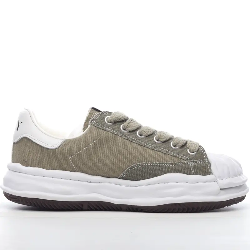 mmy Ma*s*n miharayasuhiro wayne original sole leather low sneaker grwy g