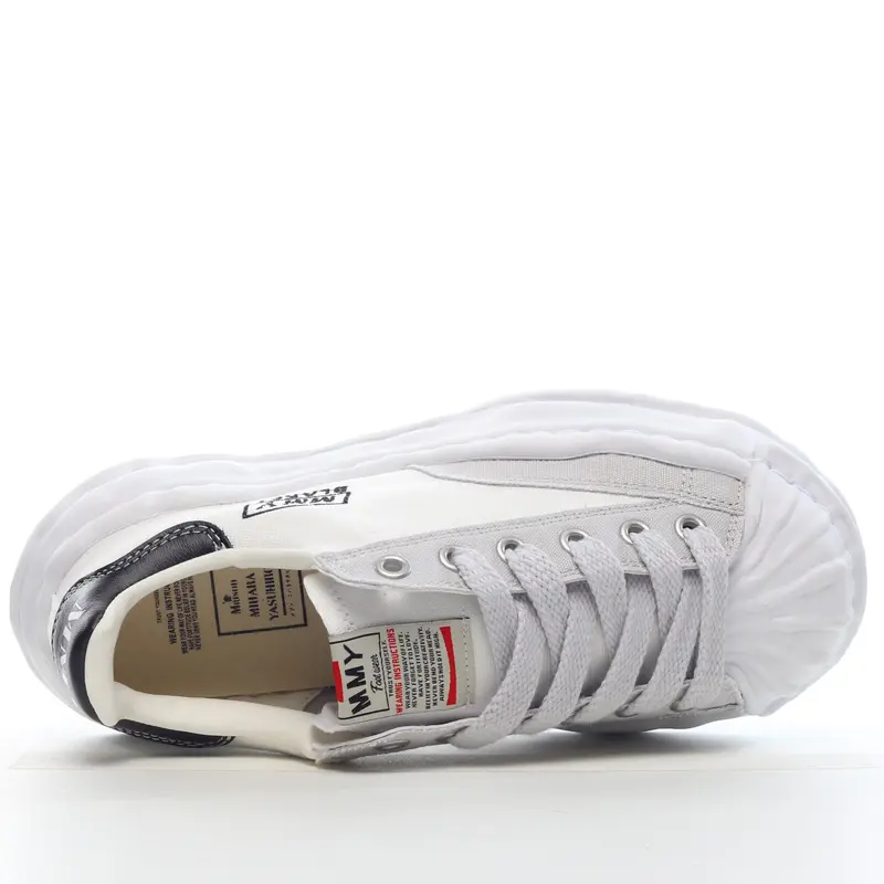 mmy Ma*s*n miharayasuhiro wayne original sole leather low sneaker xqwr