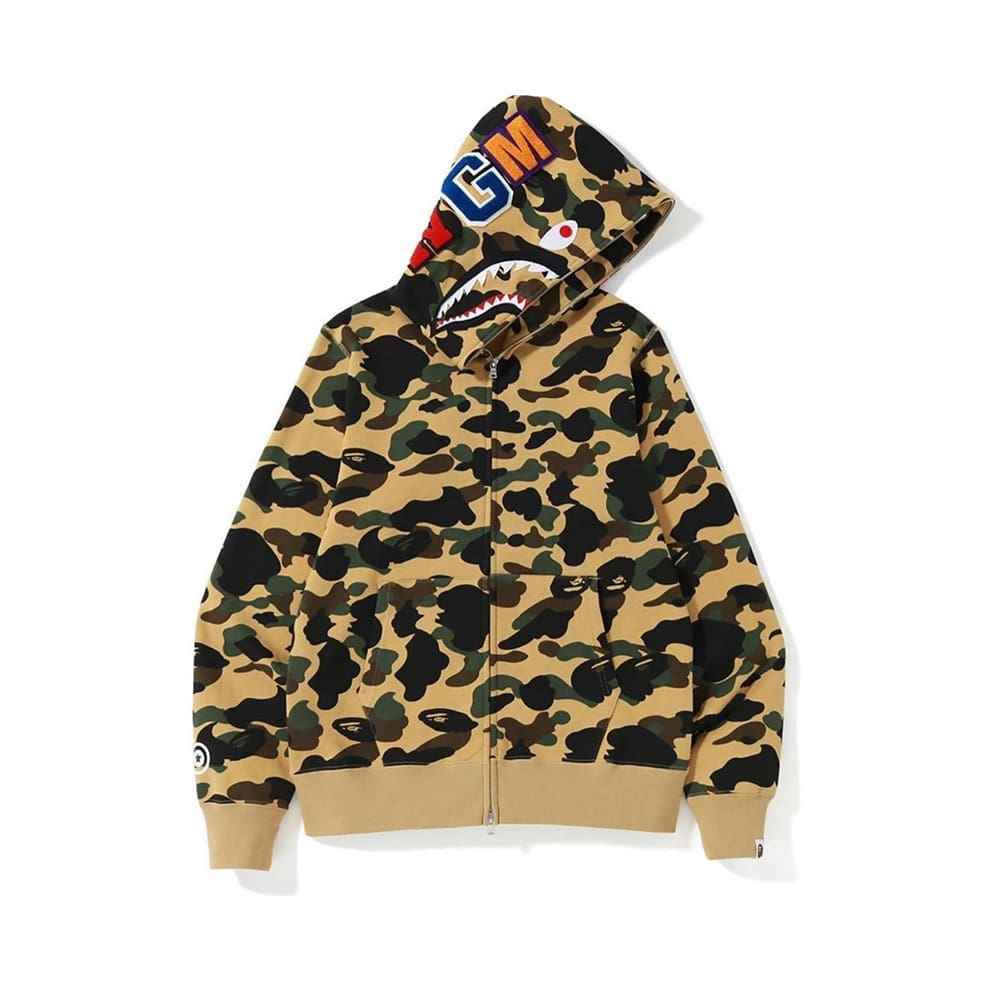 AAPE Ape Head Camouflage Zip Hoodie for Men and Women