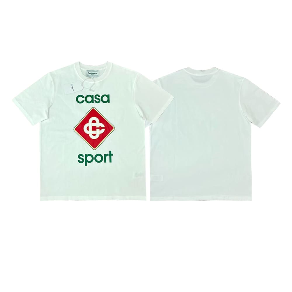 FOG Amiri Casablanca Printed Loose Crew Neck T-Shirt High Street Style