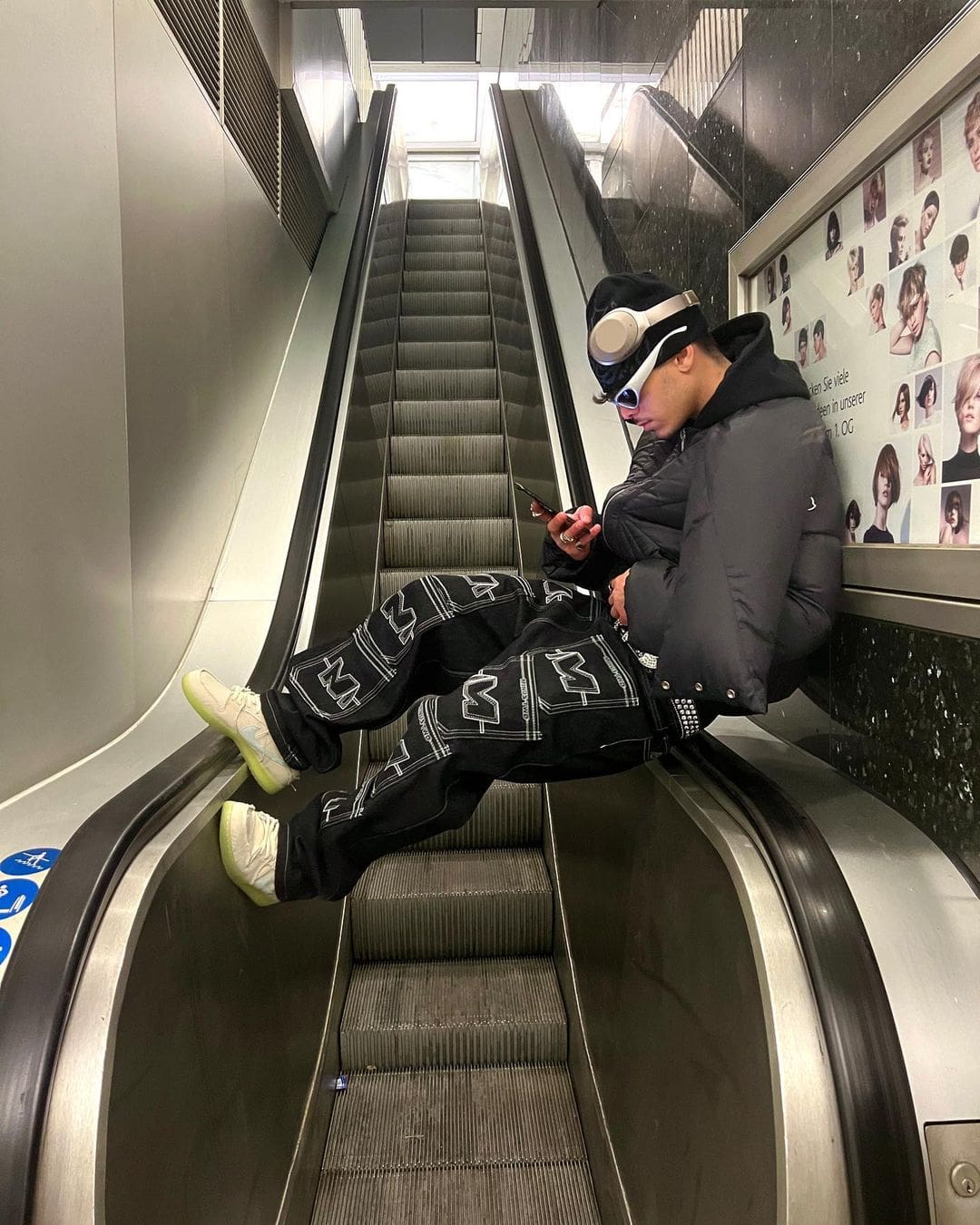 Minus Two Denim Trousers Casual Straight-Leg Loose Fit Hip Hop Star Style B