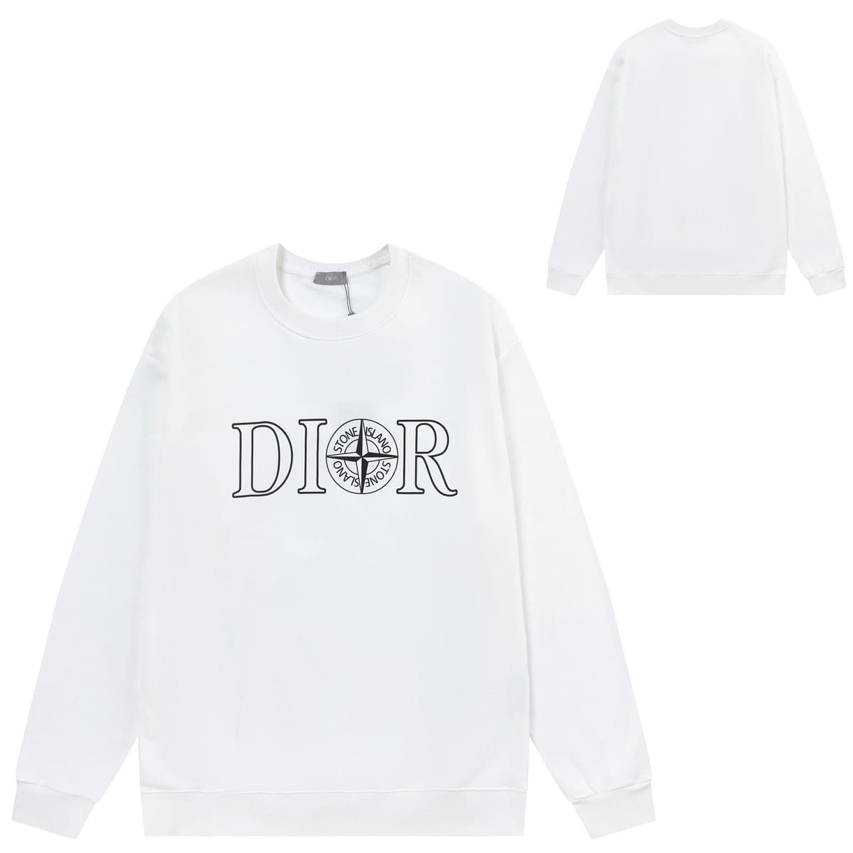 Stone Island Compass Logo Long Sleeve Minimalist Sweater