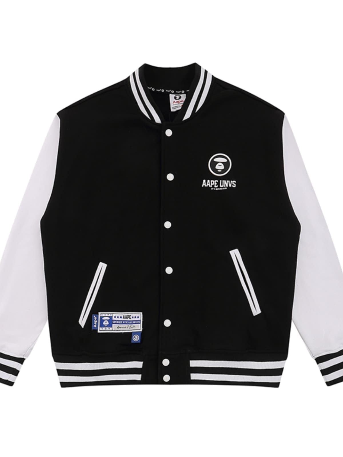 AAPE Military Style Baseball Jacket for Men and Women