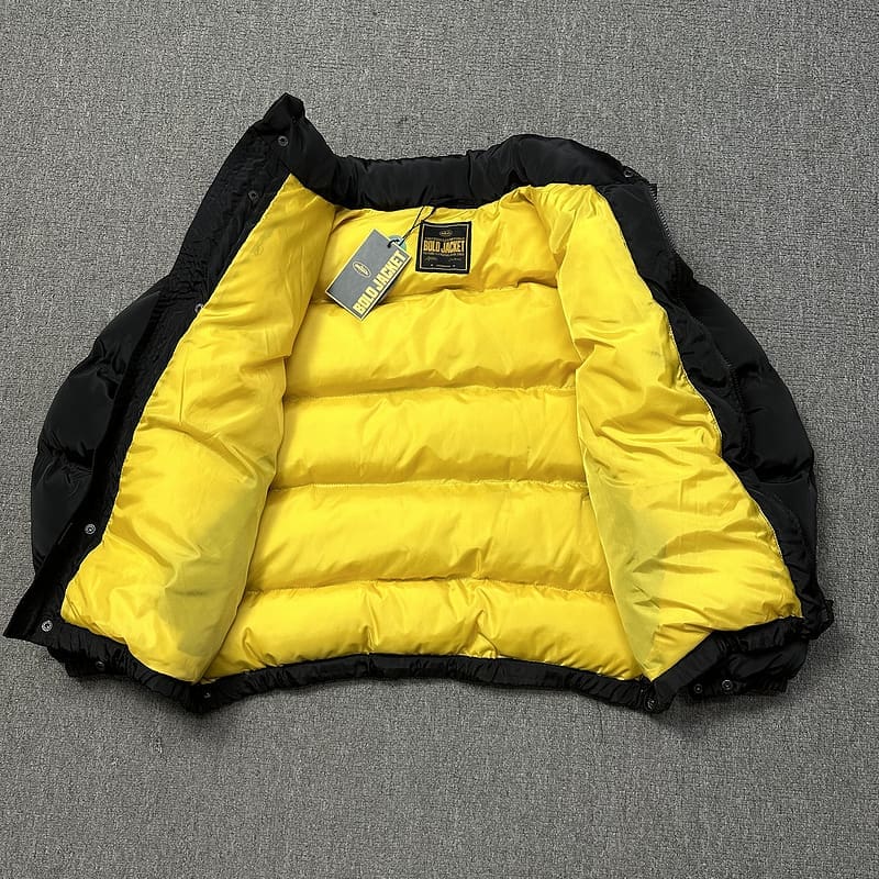 Corteiz Embroidered Thick Stand Collar Cotton-Padded Coat for Men