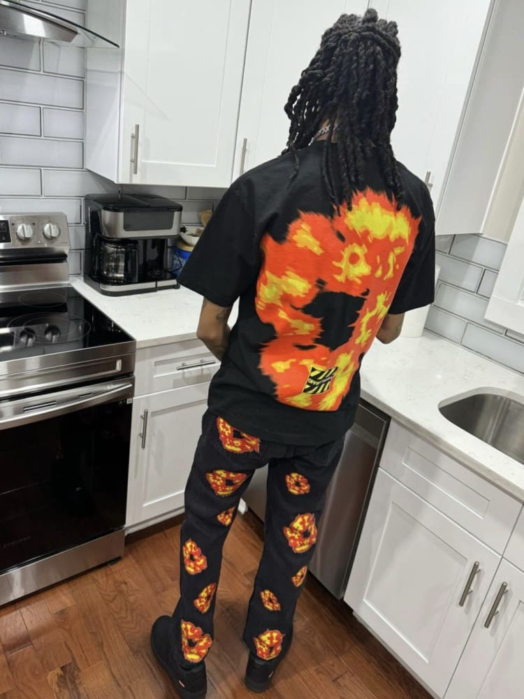 Denim Tears Oil Painting T-Shirt for Spring and Summer