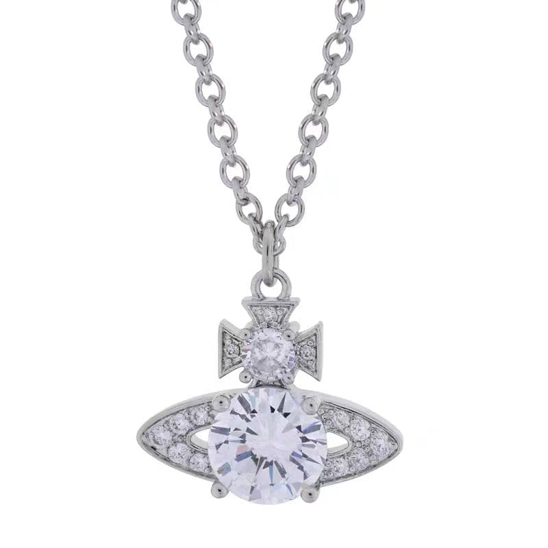 Vivienne Westwood Earth Planet Necklace Luxury French Clavicle Chain