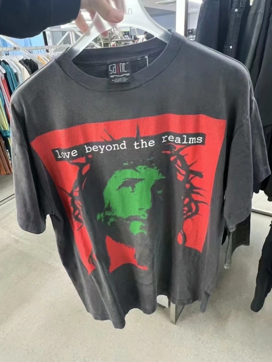 Saint Michael Kosuke Kawamura Washed Short-Sleeve T-Shirt for Men and Women