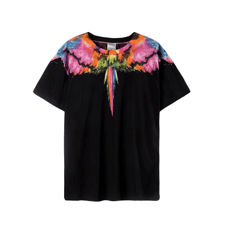 Marcelo Burlon MB wings short sleeve watercolor printing T-shirt