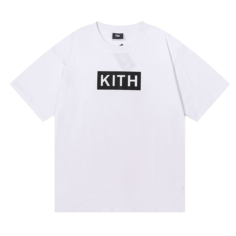 Kith Classic Chest Logo Printed Cotton Short Sleeve T-Shirt for Men and Women