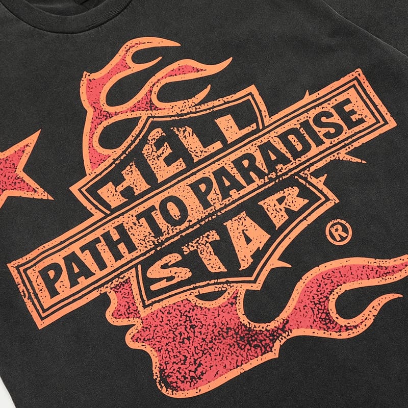 H*lst*r summer american high street fashion brand creative printing men’s and women’s hip hop casual all-matching round neck short sleeve t-shirt