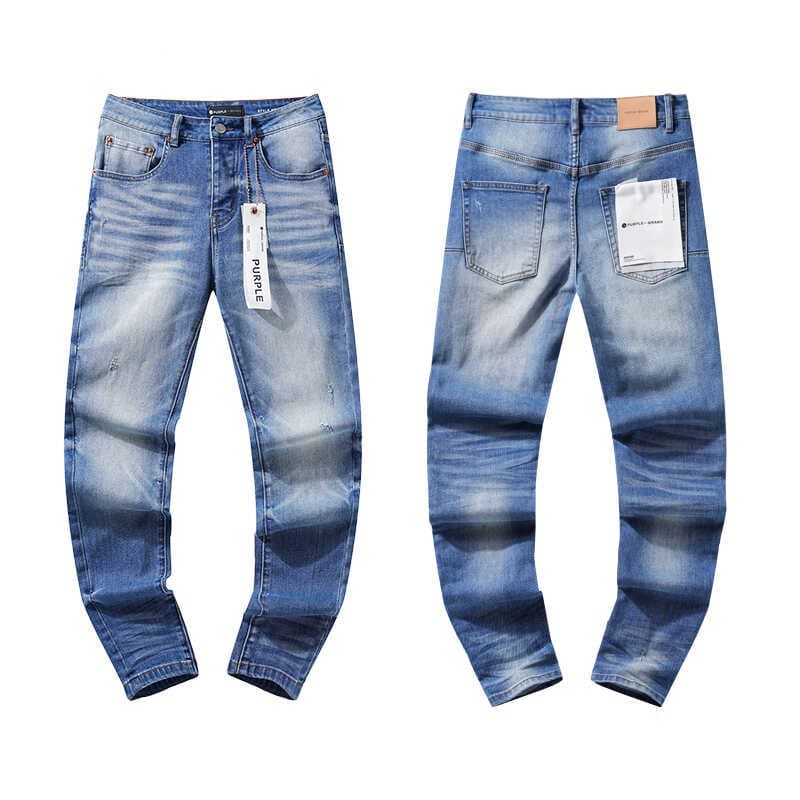 pu*re b*and distressed slim straight jeans american high street style