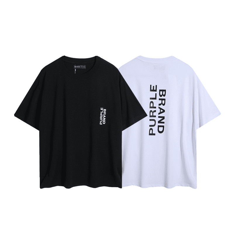 pu*re b*and letter print t-shirt high street cotton casual round neck