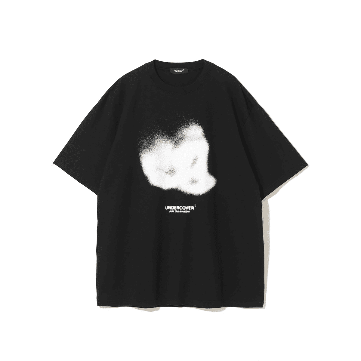 Undercover Fuzzy Gradient Print Loose Short Sleeve T-Shirt for Men and Women