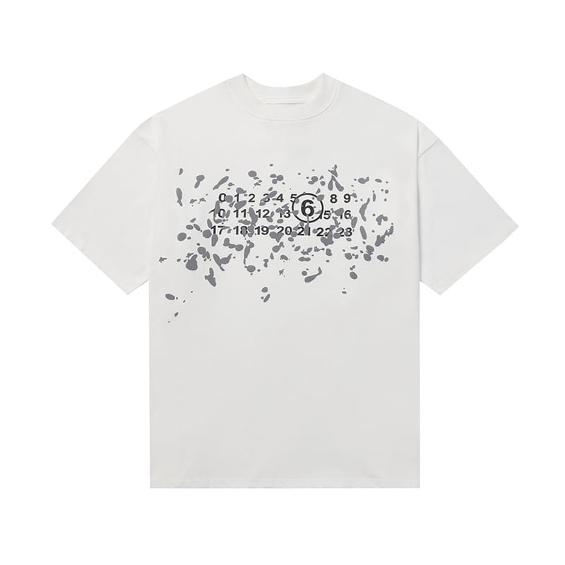ma*s*n Ma*i*la mm6 digital pattern short sleeve t-shirt series a