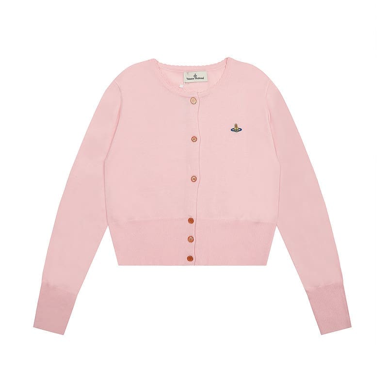 Vivienne Westwood Spring Commuter Cardigan Light Luxury Trendy Brand for Women