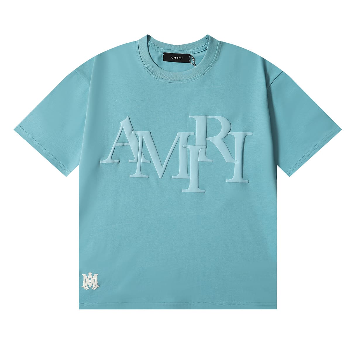 AMIRI Letter Puff Print Heavy Weight Cotton T-Shirt for Men and Women