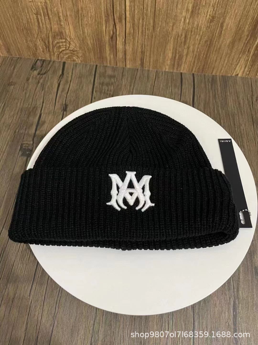 Amiri Embroidered Woolen Cap Knitted Hat for Men and Women