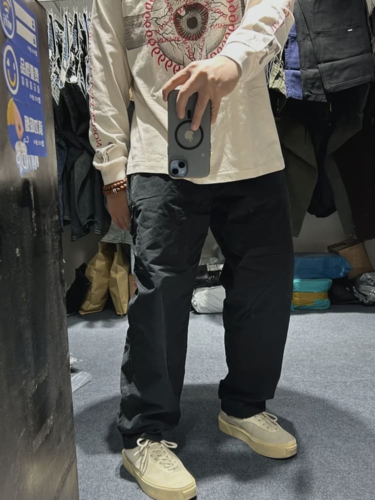 Saint Michael Eyeballs 23FW Loose Long Sleeve T-Shirt for Men and Women