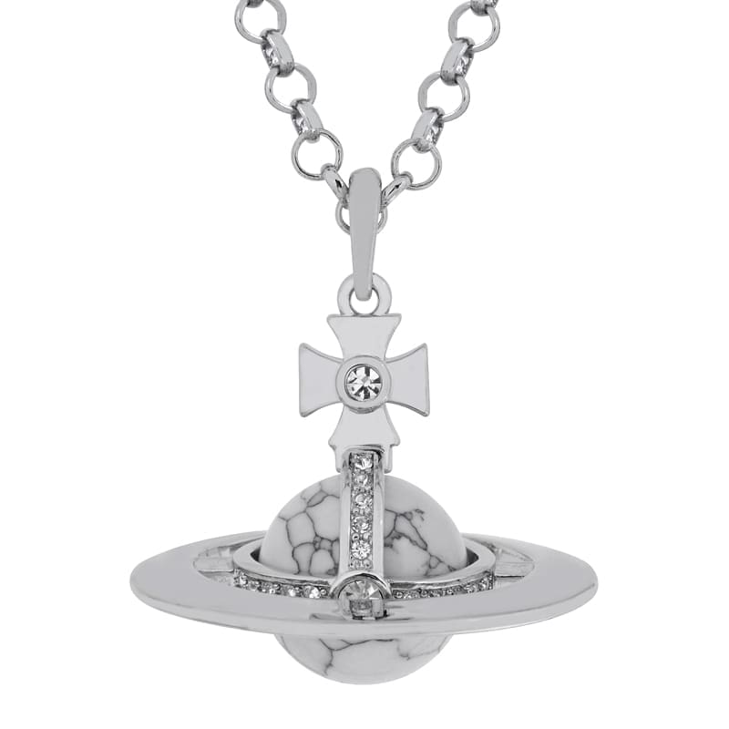 Vivienne Westwood Saturn Large Three-Dimensional Planet Necklace Classic Style