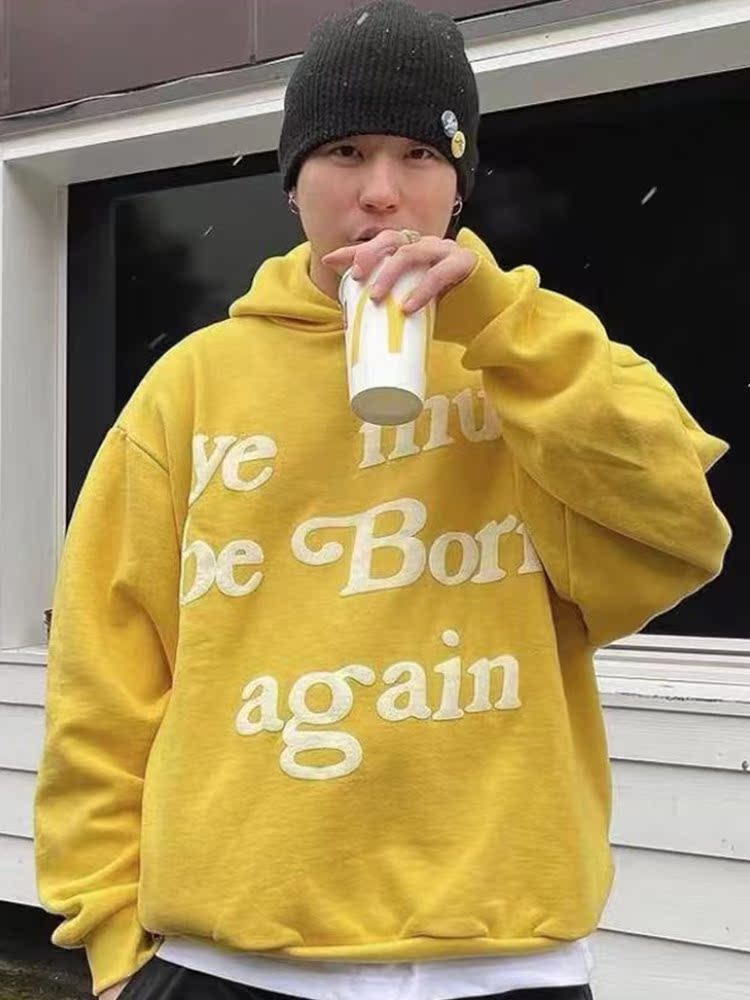 CPFM Kanye Foam Fleece Hoodie Trendy Loose Fit for Men