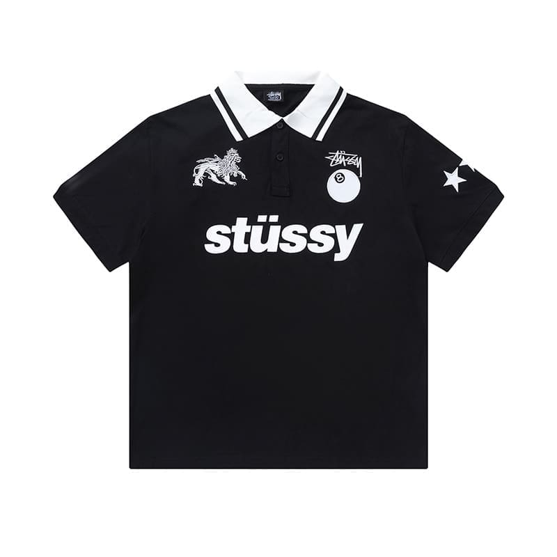 Stussy Dragon Year Embroidery Casual Polo Shirt