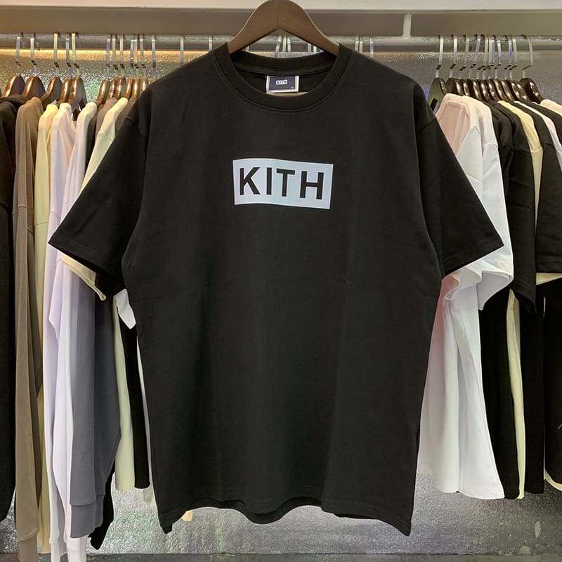 Kith Classic Chest Logo Printed Cotton Short Sleeve T-Shirt for Men and Women