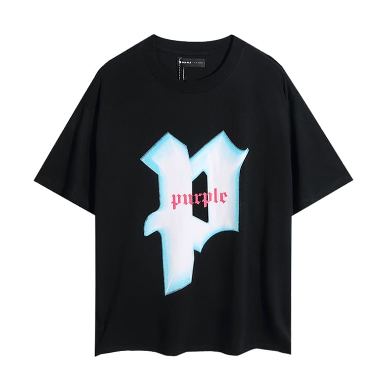 pu*re b*and letter print t-shirt high street cotton casual round neck