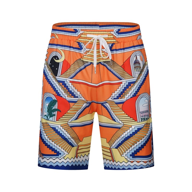 Casablanca Vacation Printed Shirt and Quick-Drying Shorts for Summer